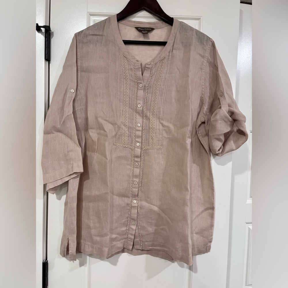 Tommy Bahama blouse linen